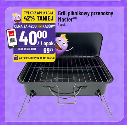 Grill piknikowy przenośny Master promocja w POLOmarket