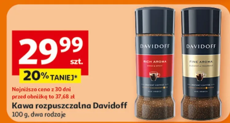 Kawa rozpuszczalna Davidoff promocja w Auchan