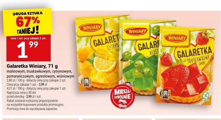 Galaretka Winiary cytrynowa promocja w Twój Market