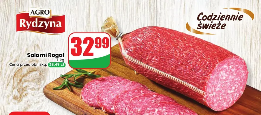 Salami Rogal Agro Rydzyna promocja w Dino