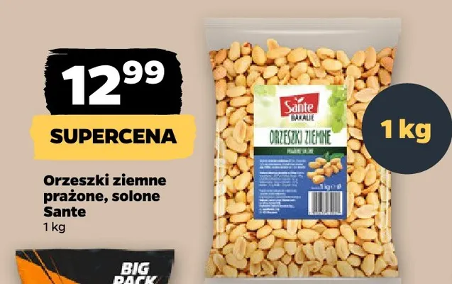 Orzeszki ziemne prażone solone Sante promocja w Netto