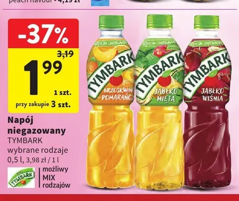 Napój niegazowany Tymbark Jabłko Mięta promocja w Intermarche