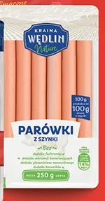 Parówki z szynki Kraina Wędlin Nature promocja w Biedronka