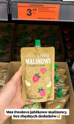 Mus Ekodobro Owolovo Marchewkowo jabłko-marchew BIO promocja w Biedronka