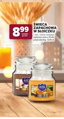 Świeca zapachowa w słoiczku Aura promocja w Stokrotka