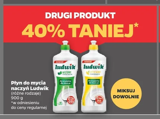 Płyn do mycia naczyń Ludwik cytrynowy promocja w Netto