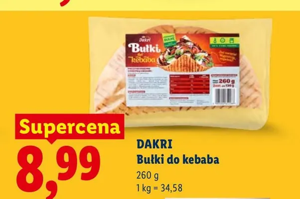 Bułki do kebaba Dakri promocja w Lidl