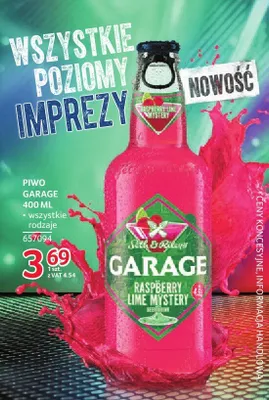Piwo Garage Raspberry Mystery 400 ml promocja w Selgros