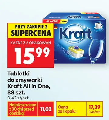 Tabletki do zmywarki All in One promocja w Biedronka