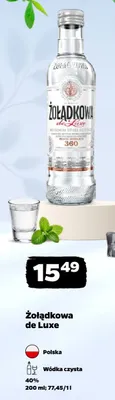 Wódka czysta Żołądkowa de Luxe 40% promocja w Netto