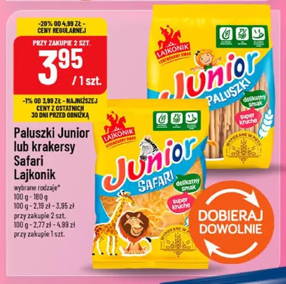 Paluszki Junior Lajkonik promocja w POLOmarket