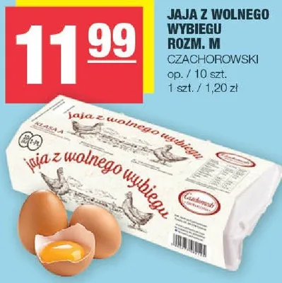 Jaja z wolnego wybiegu rozm. M promocja w SPAR
