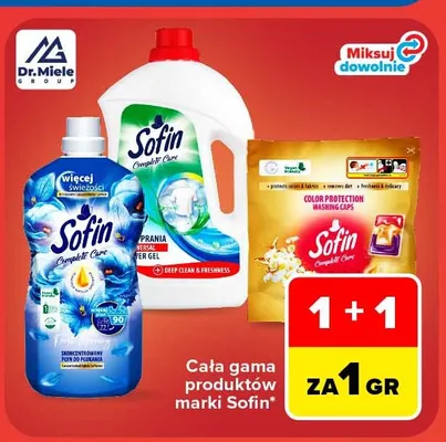 Kapsułki do prania Sofin Complete Care promocja w Carrefour