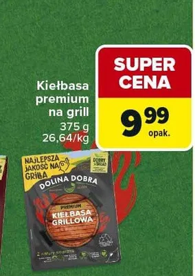 Kiełbasa premium na grill promocja w Carrefour Market