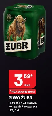 Piwo żubr promocja w Chorten