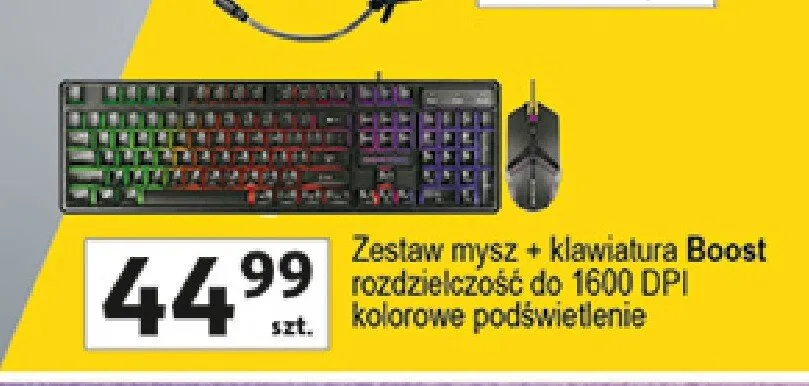 Zestaw mysz + klawiatura Tracer Boost promocja w Auchan