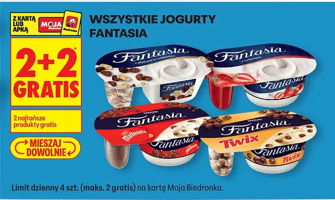 Jogurt Fantasia promocja w Biedronka