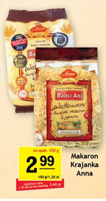 Makaron krajanka Anna promocja w Gram Market