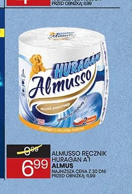Ręcznik papierowy Huragan a'1 Almusso promocja w Wafelek
