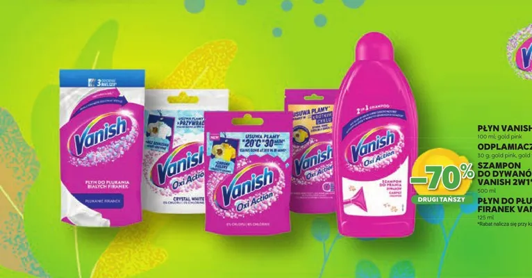 Odplamiacz gold pink, gold white Vanish promocja w Stokrotka