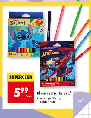 Flamastry St. Majewski Spider-Man promocja w Biedronka