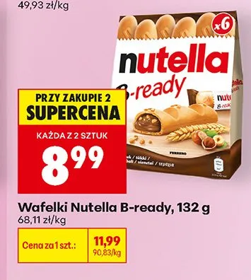 Wafelki Nutella B-ready promocja w Biedronka