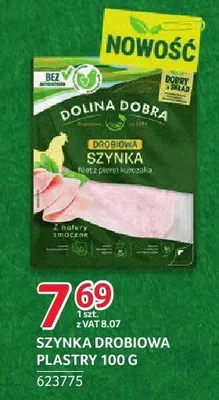 Szynka drobiowa plastry Dolina Dobra promocja w Selgros