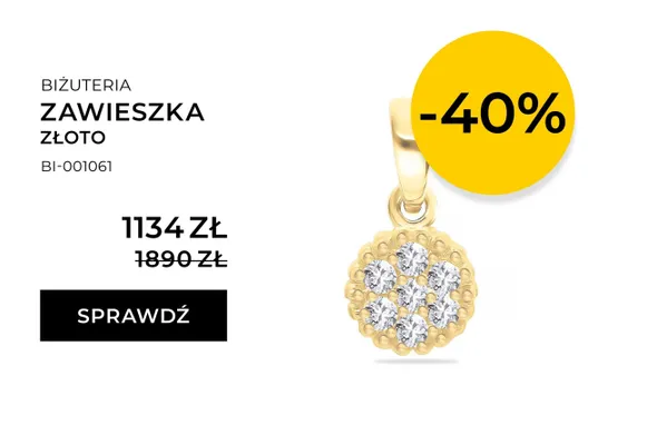 Zawieszka złoto promocja w Briju