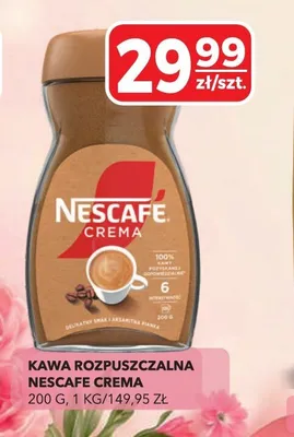 Kawa rozpuszczalna Nescafe Crema promocja w Top Market