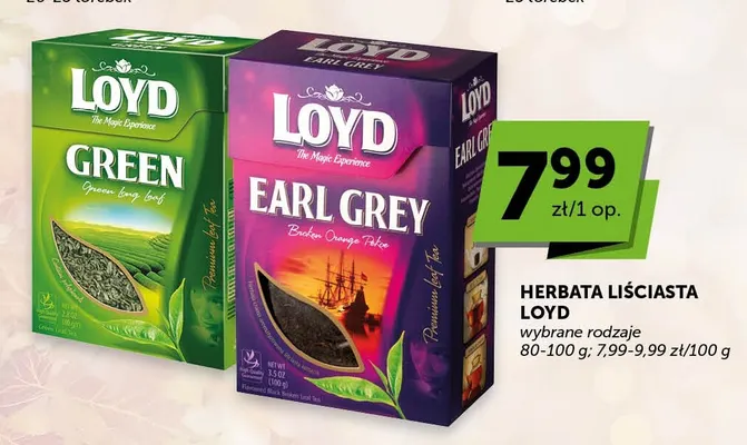 Herbata liściasta Loyd Green promocja w ABC