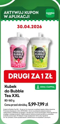 Kubek do bubble tea xxl promocja w Żabka