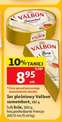Ser pleśniowy Valbon Camembert promocja w Auchan