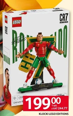Klocki LEGO Editions Footbal Cristiano Ronaldo 43016 promocja w Selgros