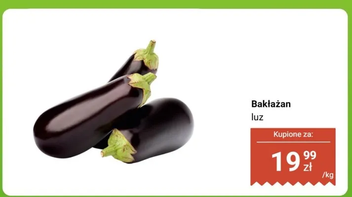 Bakłażan luz promocja w Biedronka