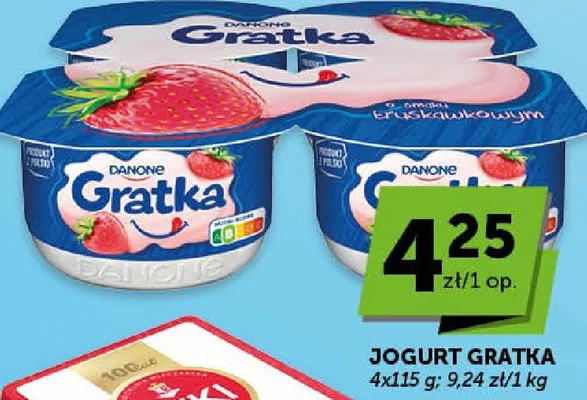Jogurt gratka 4x115g promocja w Groszek