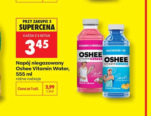Napój niegazowany Oshee Vitamin Water Magnesium + B6 promocja w Biedronka