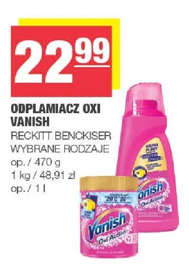 Odplamiacz Oxi Vanish promocja w SPAR