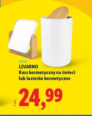 Kosz kosmetyczny na śmieci lub lusterko kosmetyczne promocja w Lidl
