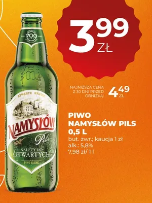 Piwo Namysłów Pils promocja w Duży Ben