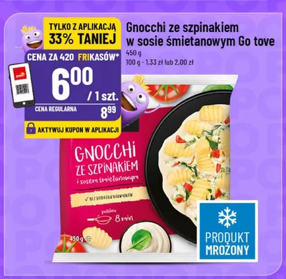 Gnocchi ze szpinakiem w sosie śmietanowym promocja w POLOmarket