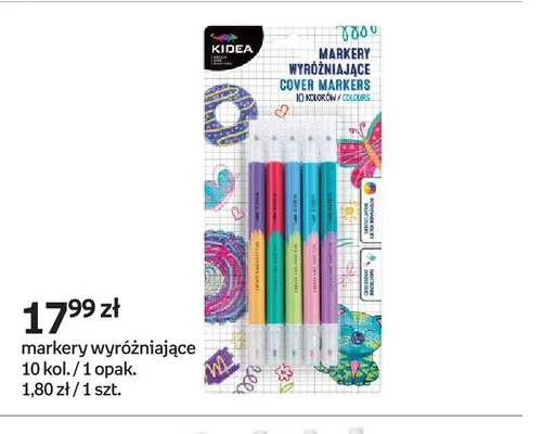Markery wyróżniające Kidea 10 kolorów promocja w Empik