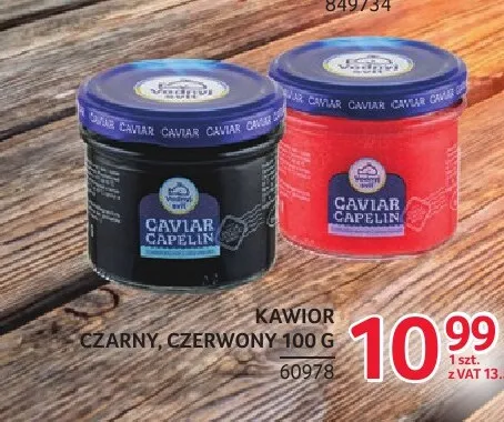 Kawior czerwony Vici Caviar Capelin promocja w Selgros