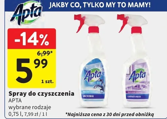 Spray do czyszczenia wybrane rodzaje promocja w Intermarche