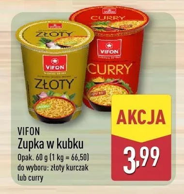 Zupka w kubku Vifon złoty kurczak promocja w Aldi