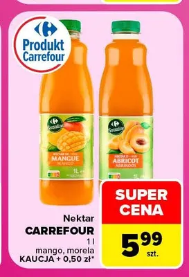 Nektar Carrefour mango promocja w Carrefour Market