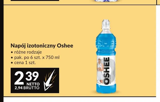 Napój izotoniczny Oshee promocja w Makro