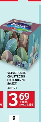 Chusteczki higieniczne Velvet Cube promocja w Selgros