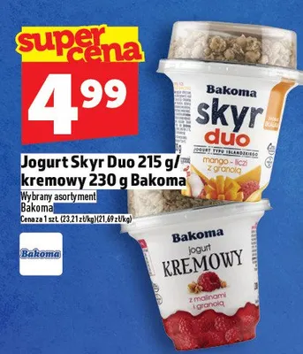 Jogurt Skyr Duo promocja w TOPAZ