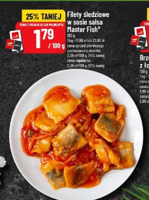 Filety śledziowe w sosie salsa Master Fish promocja w POLOmarket