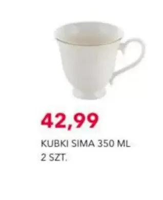 Kubki Sima 2-pak 350 ml promocja w Nela
